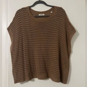 Max Studio Brown Knit Top size XL (W100)